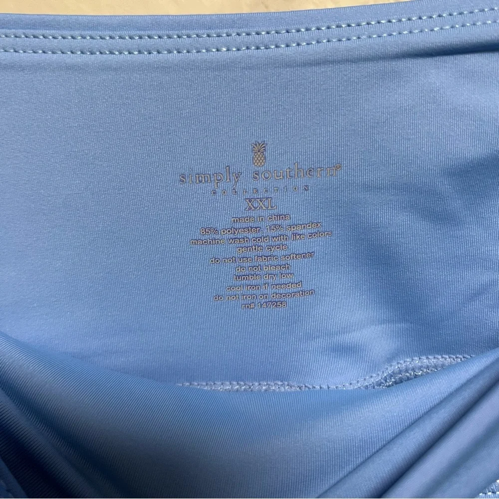 Simply Southern Blue Pleated Skirt